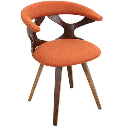 Walnut, Orange Gardenia Chair