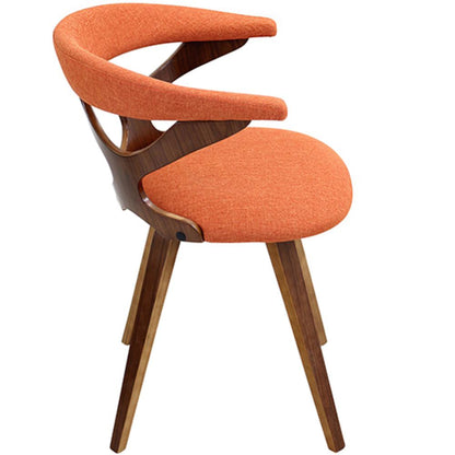 Walnut, Orange Gardenia Chair