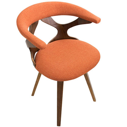 Walnut, Orange Gardenia Chair