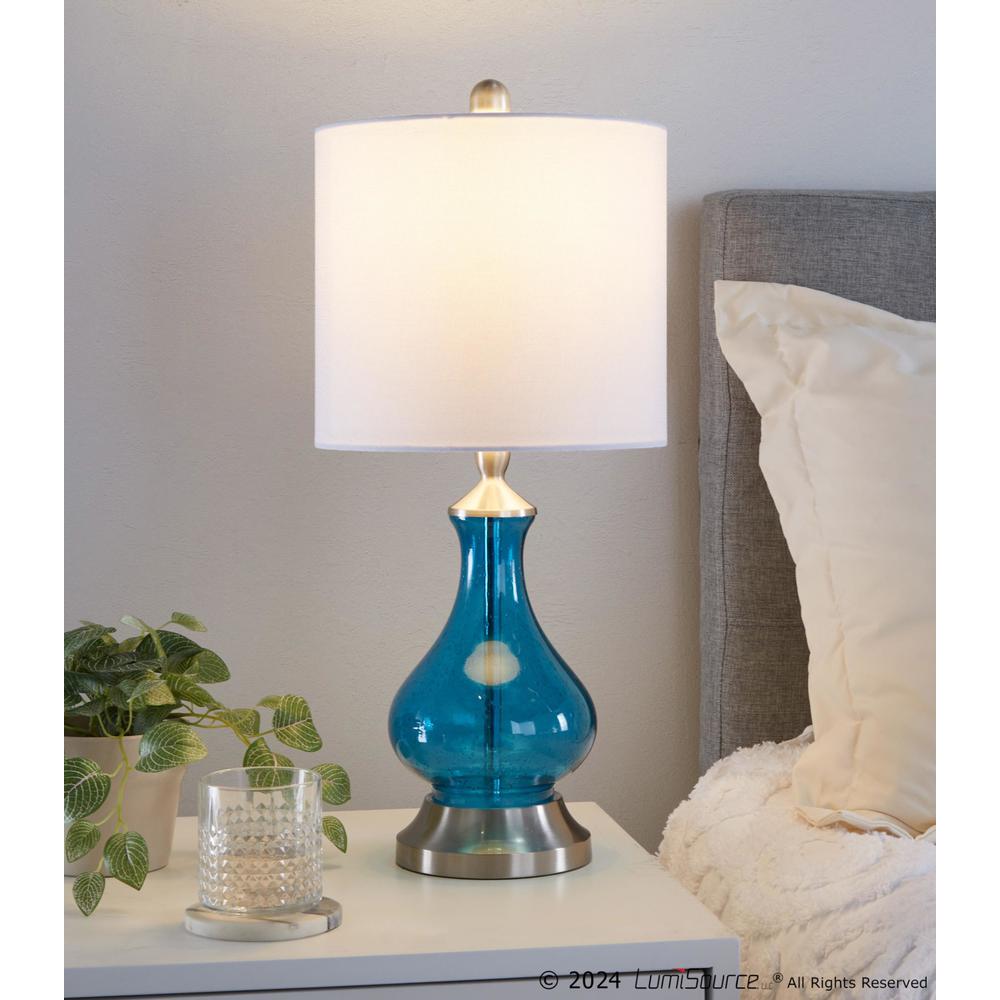 Jasmine 22" Glass Accent Lamp