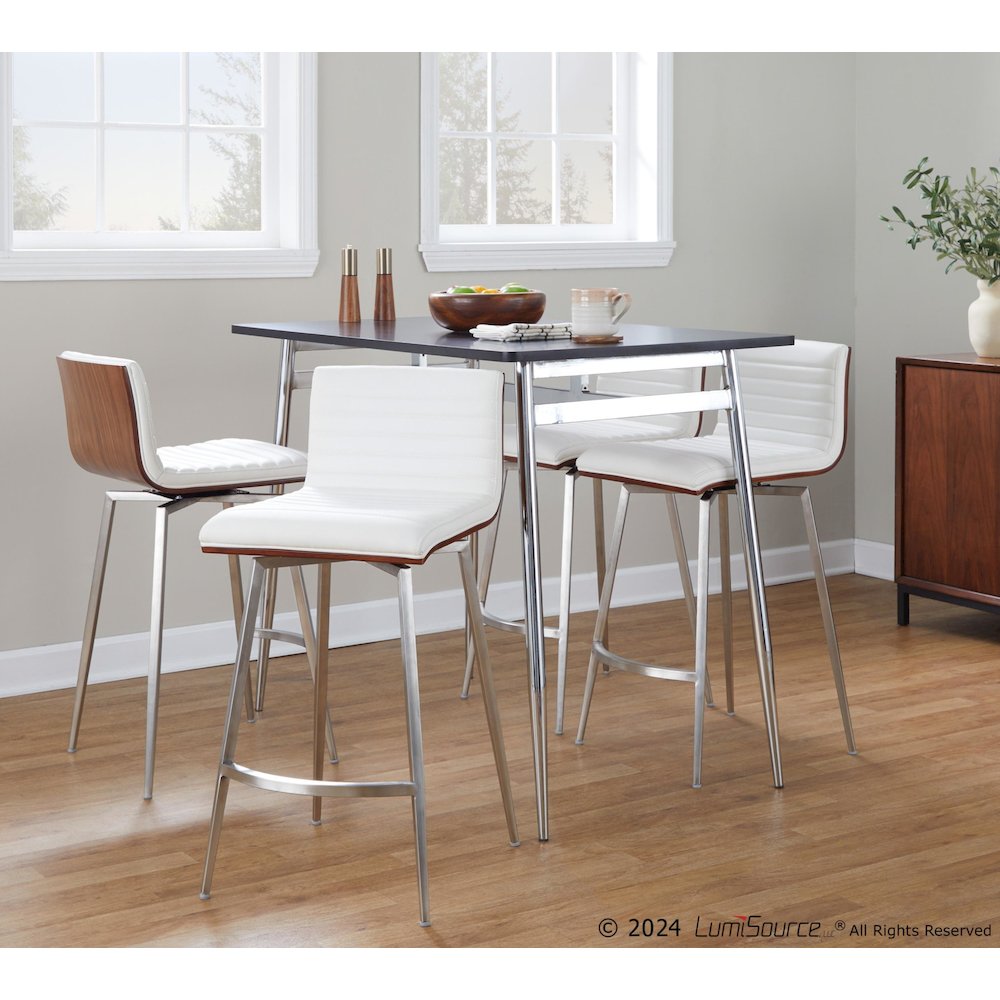 Marcel-Mason Swivel Counter Height Dining Set - 5 Piece