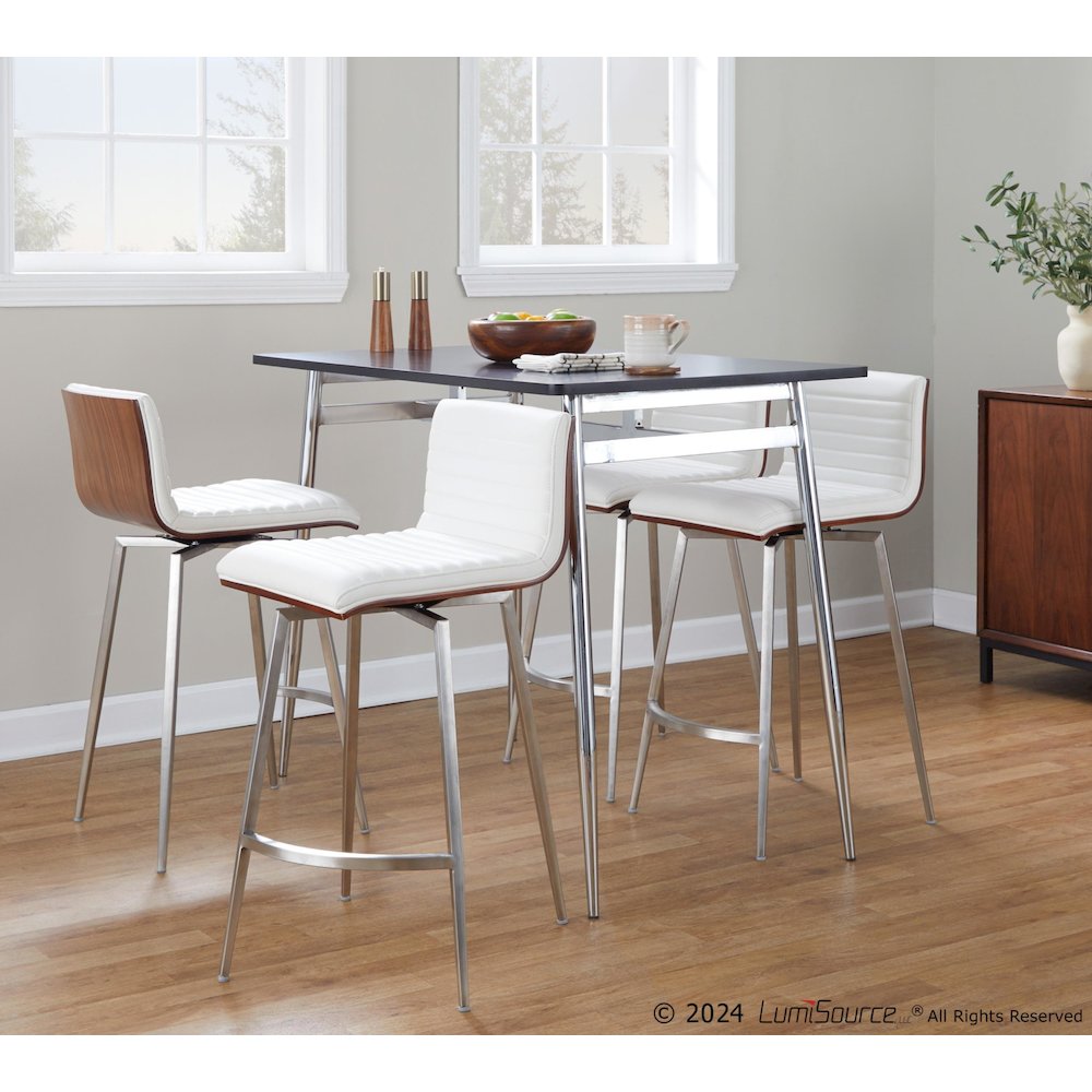 Marcel-Mason Swivel Counter Height Dining Set - 5 Piece