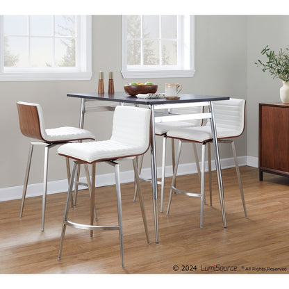 Marcel-Mason Swivel Counter Height Dining Set - 5 Piece