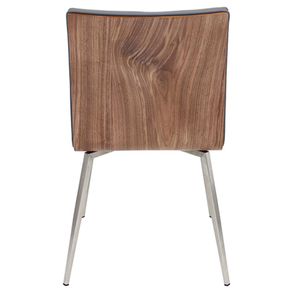 Walnut, Grey Mason Swivel Chair - Set of 2