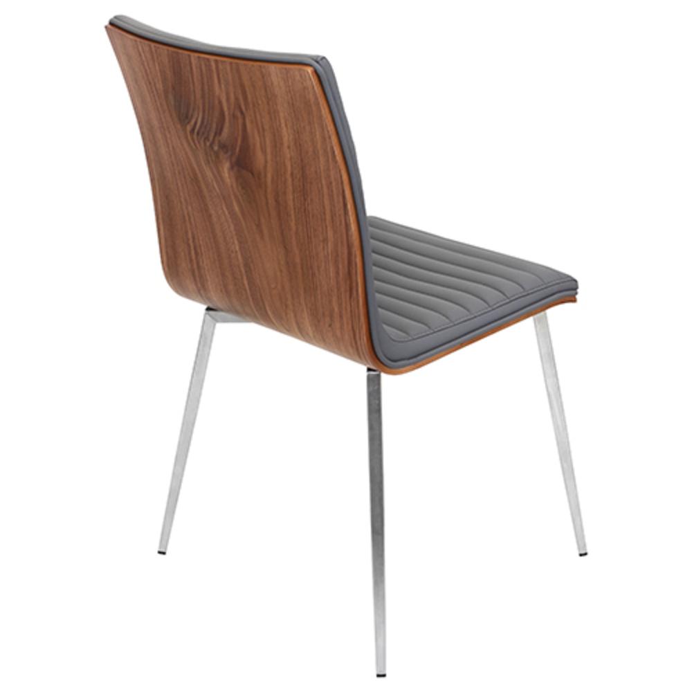 Walnut, Grey Mason Swivel Chair - Set of 2