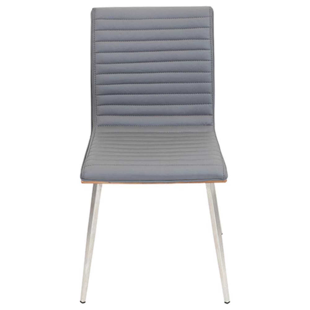 Walnut, Grey Mason Swivel Chair - Set of 2