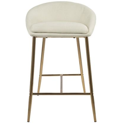 Gold, Cream Fabric Matisse Counter Stool - Set of 2