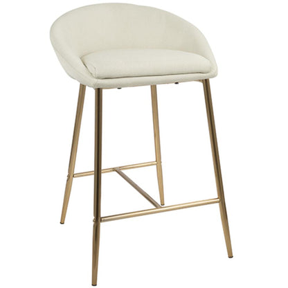 Gold, Cream Fabric Matisse Counter Stool - Set of 2