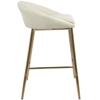 Gold, Cream Fabric Matisse Counter Stool - Set of 2