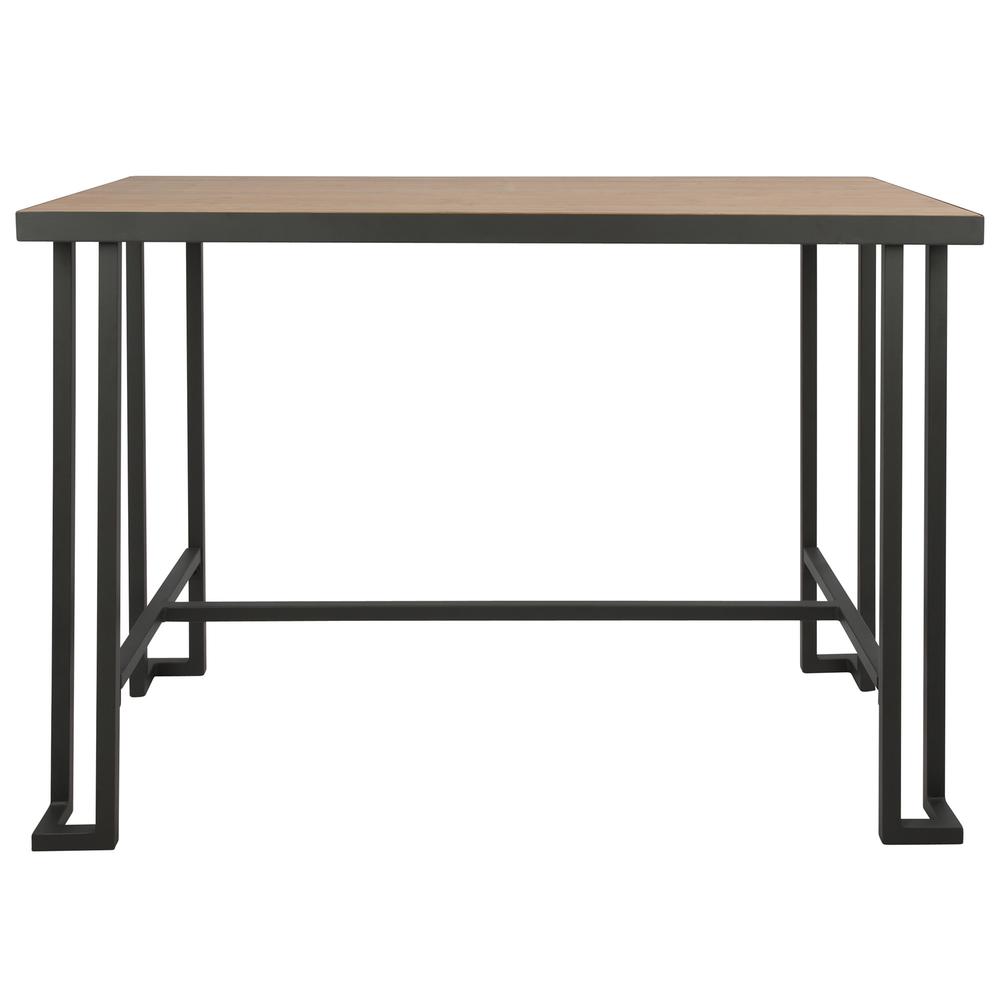 Roman Industrial Counter Table in Grey and Natural