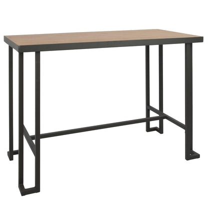 Roman Industrial Counter Table in Grey and Natural