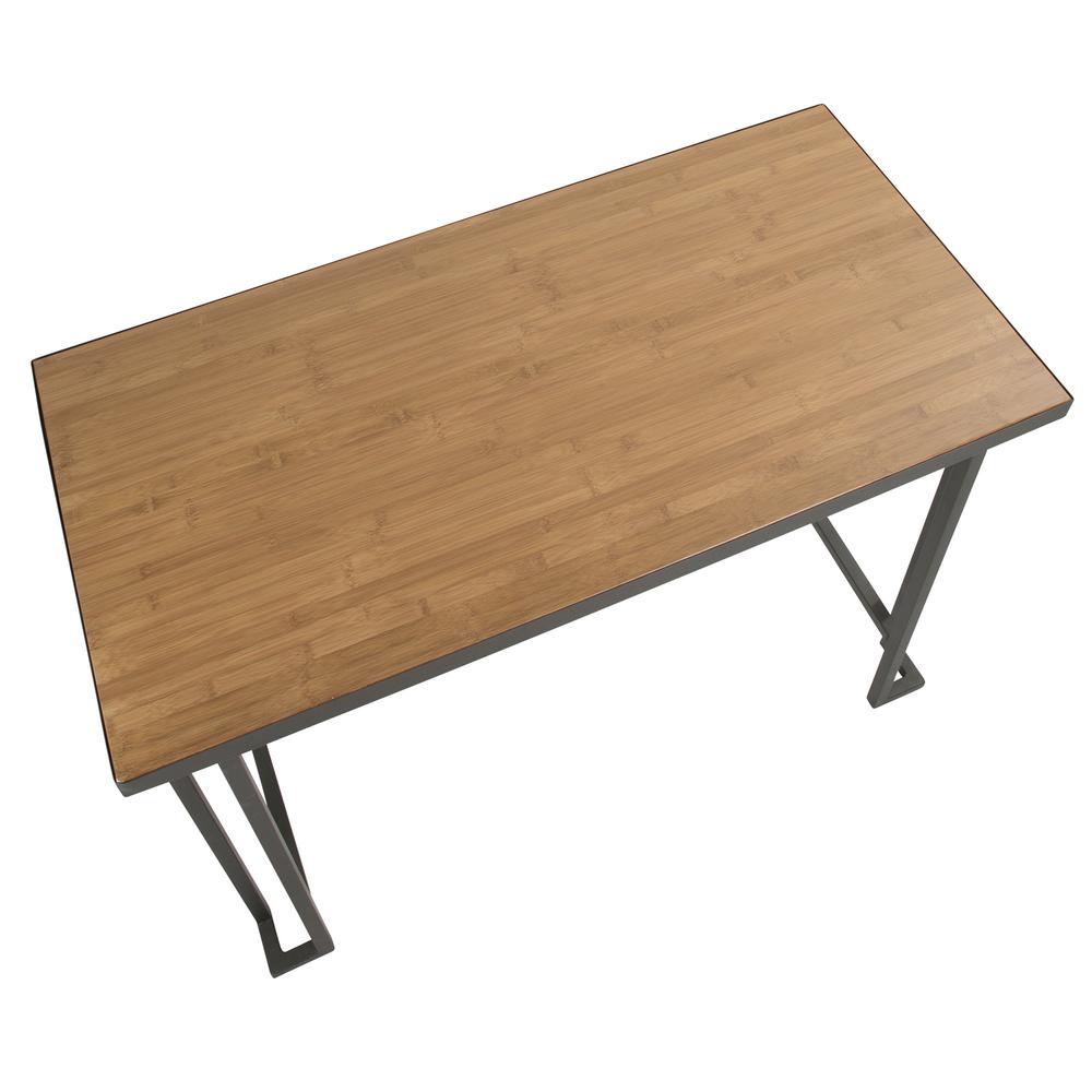 Roman Industrial Counter Table in Grey and Natural