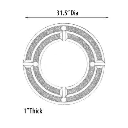 Round Glass Mirror