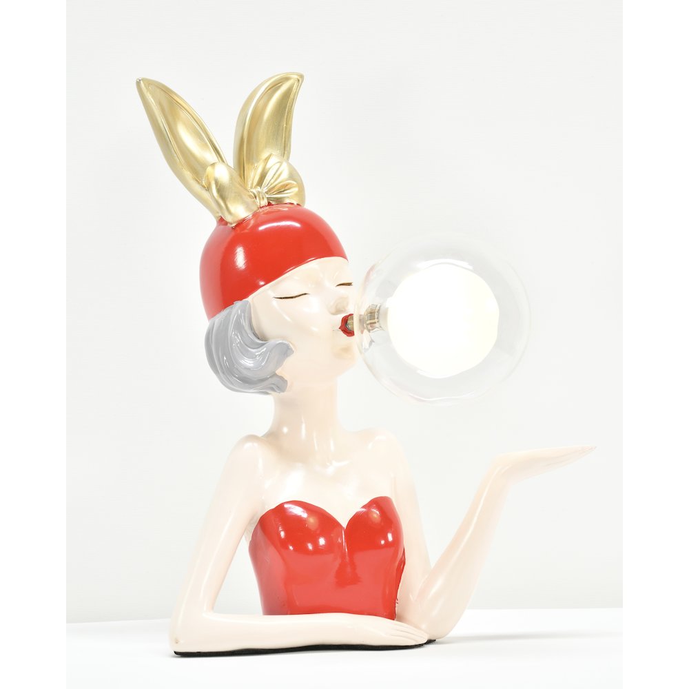 Red Girl with Bubble Small