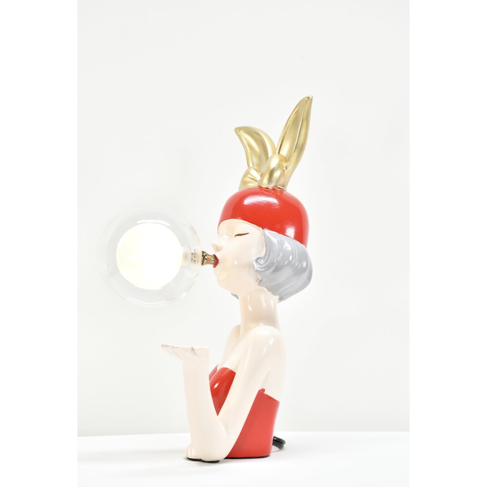 Red Girl with Bubble Small