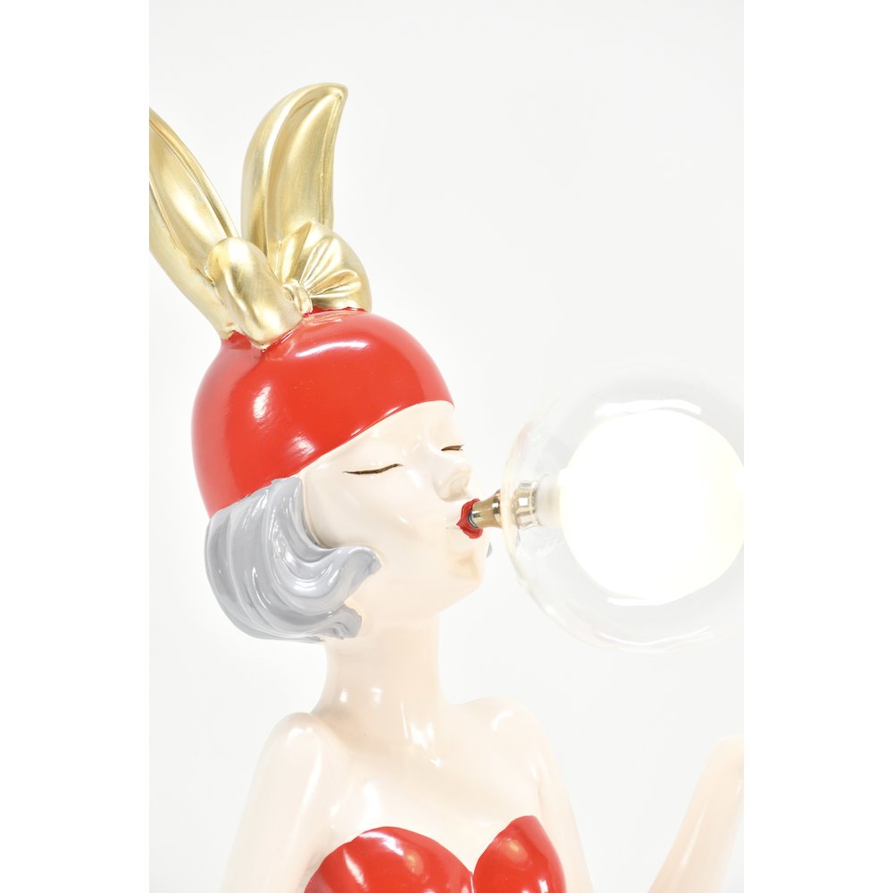 Red Girl with Bubble Small