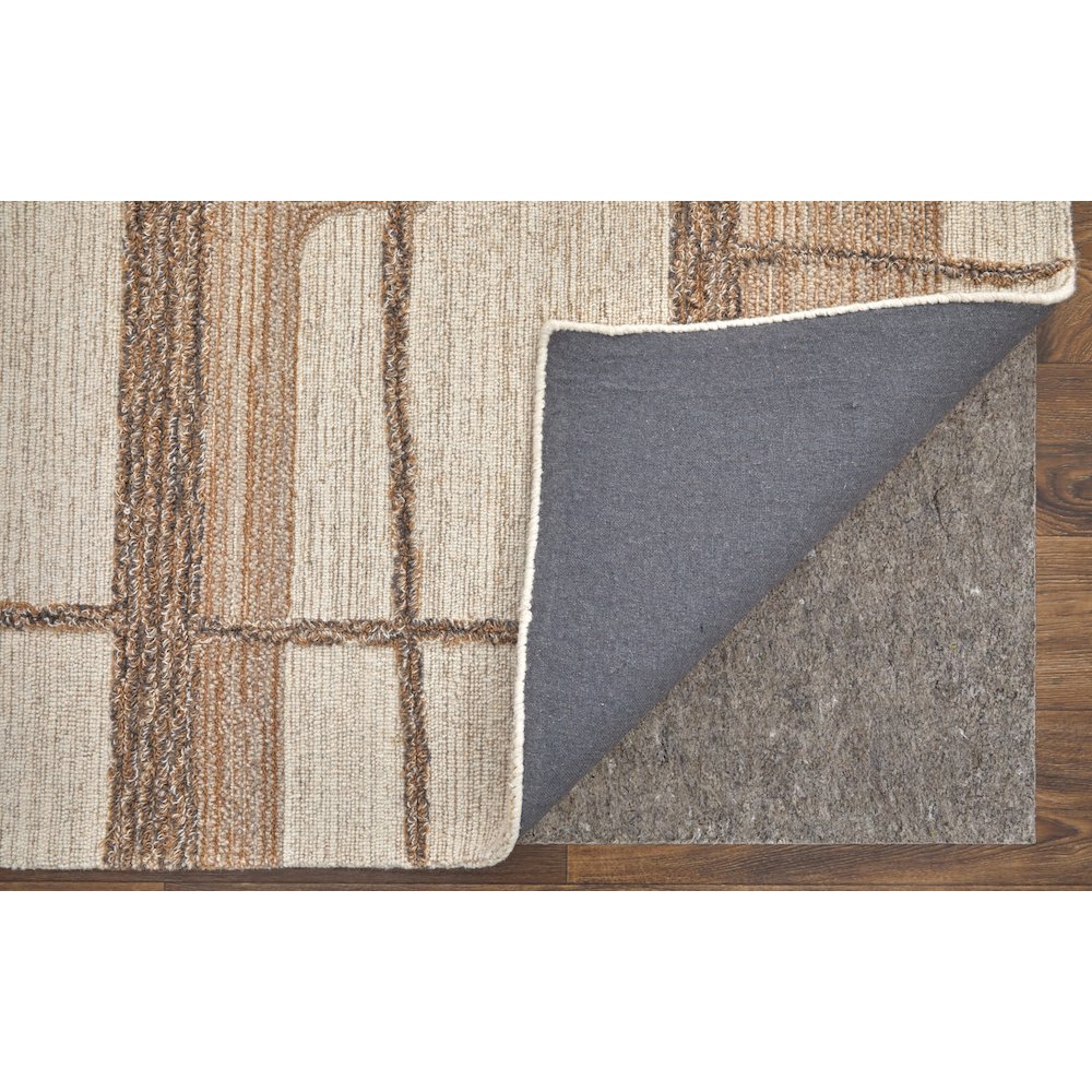 Pollock Modern Geometric, Ivory/Brown/Tan, 3'-6" x 5'-6" Accent Rug