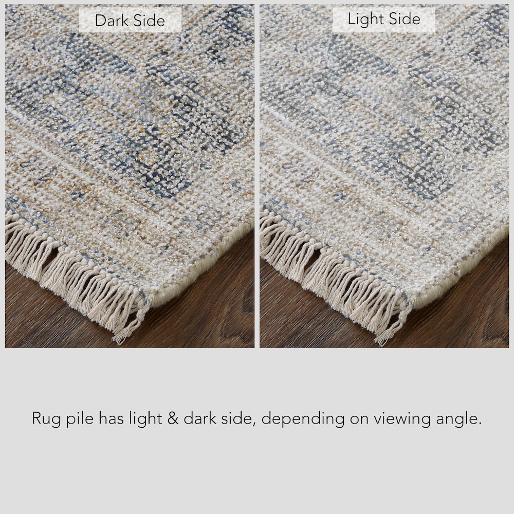 Caldwell Vintage Space Dyed Wool Rug, Latte Tan/Beige, 10ft x 14ft Area Rug, 8798798FSND000H00