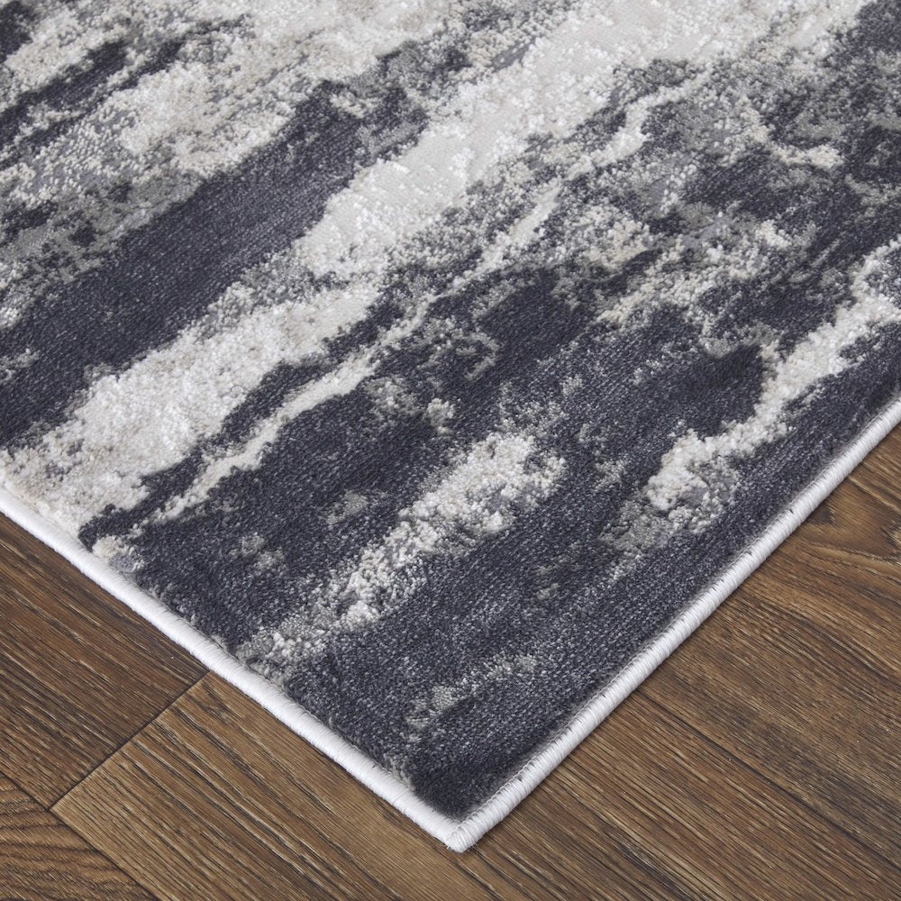 Prasad Modern Abstract, Ivory/Gray/Taupe, 1'-8" x 2'-10" Accent Rug