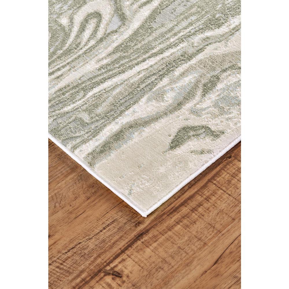 Prasad Abstract Watercolor Accent Rug, Silver Gray/Ivory, 1ft-8in x 2ft-10in, 6703894FLGY000P18