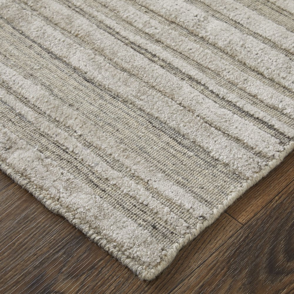 Elias Modern Abstract, Brown/Blue/Tan, 2' x 3' Accent Rug