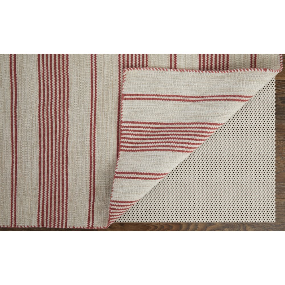 Duprine Transitional Stripes, Red/Ivory, 4' x 6' Accent Rug
