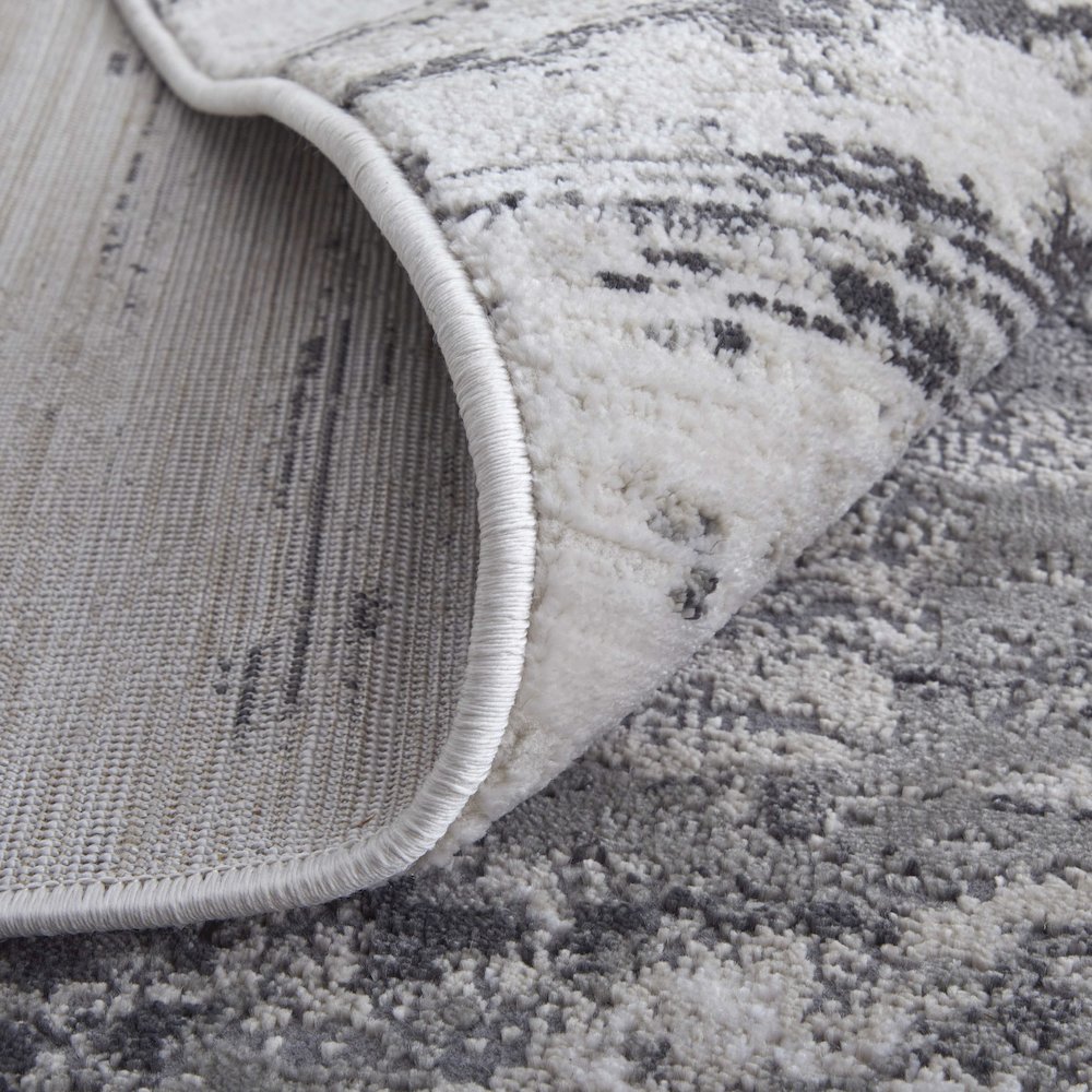 Prasad Modern Abstract, Ivory/Gray/Taupe, 1'-8" x 2'-10" Accent Rug