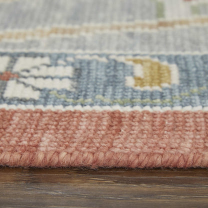 Karina Transitional Floral & Botanical, Red/Gray/Ivory, 9'-6" x 13'-6" Area Rug