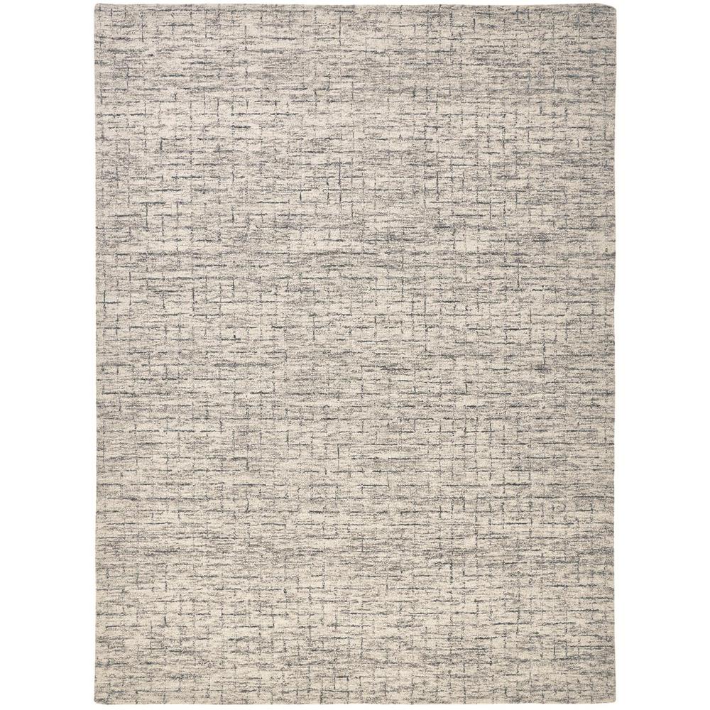 Belfort Modern Crosshatch Rug, Ivory Sand/Charcoal Gray, 5ft x 8ft Area Rug, 8698667FIVY000E10