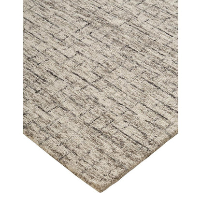 Belfort Modern Crosshatch Rug, Ivory Sand/Charcoal Gray, 5ft x 8ft Area Rug, 8698667FIVY000E10