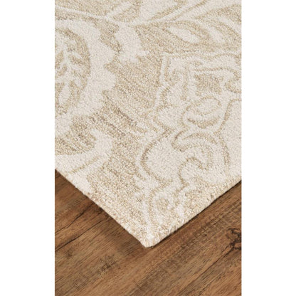Belfort Modern Floral Paisley Rug, Latte Tan/Ivory, 5ft x 8ft Area Rug, 8698776FTPEIVYE10