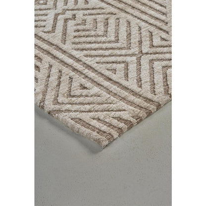 Colton Modern Diamond Art DecoAccent Rug, Sand/Natural Tan, 3ft-6in x 5ft-6in, 8748791FBRN000C50