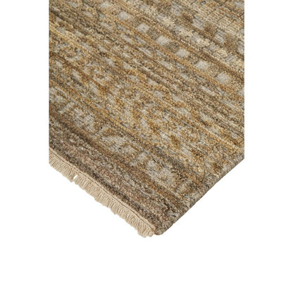 Payton Abstract Tribal Rug, Golden Brown/Gray, 2ft x 3ft Accent Rug, 9806496FBRNGRYP00
