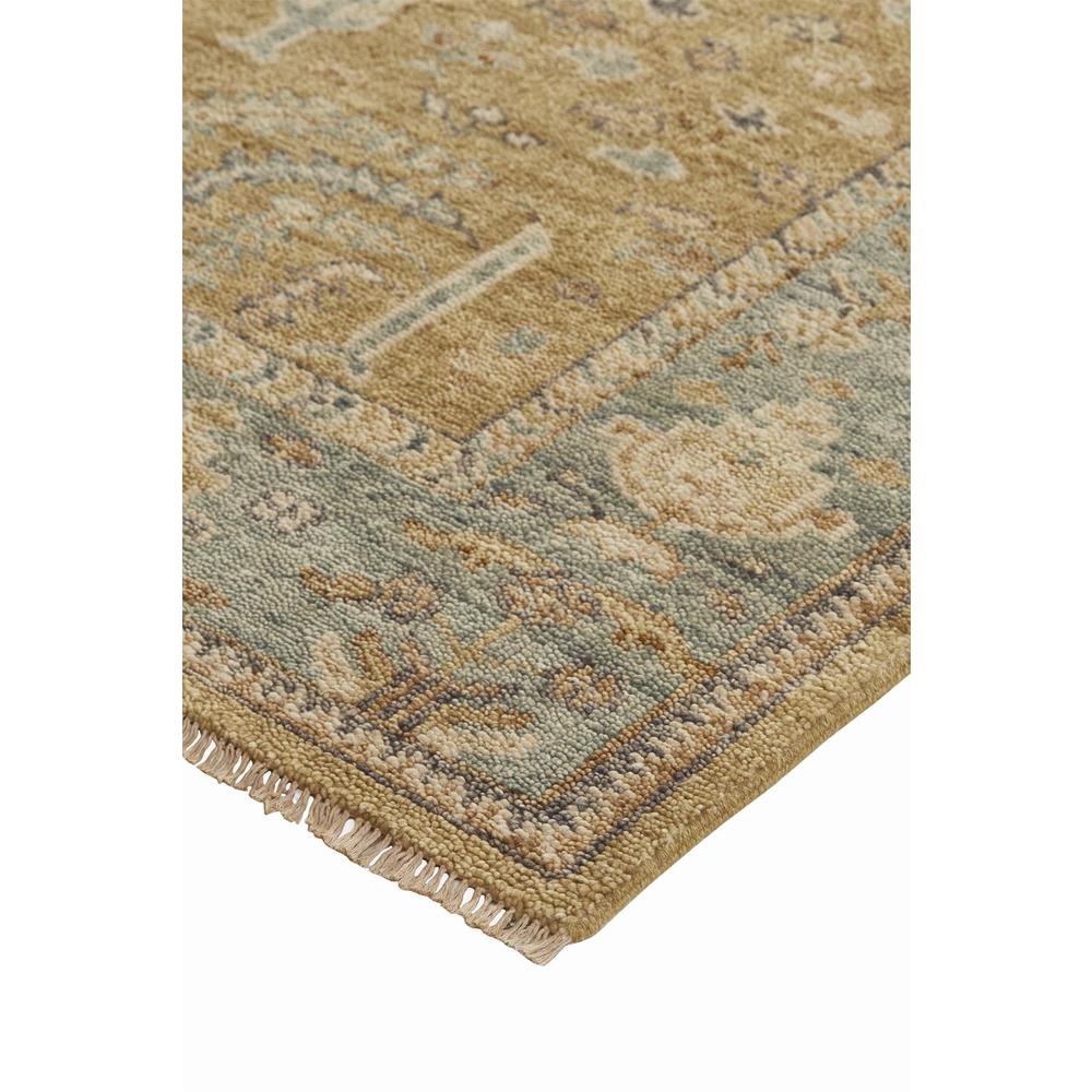 Carrington Traditional OushakAccent Rug, Flora/Fauna, Gold/Gray/Vanilla, 2ft x 3ft, 9826501FGLDLBLP00