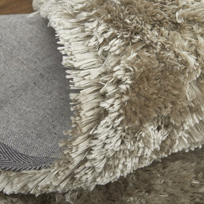 Blunham Lustrous Shimmering Shag Rug, Goloden Bronze, 5ft x 8ft Area Rug, 7494116FTPE000E10