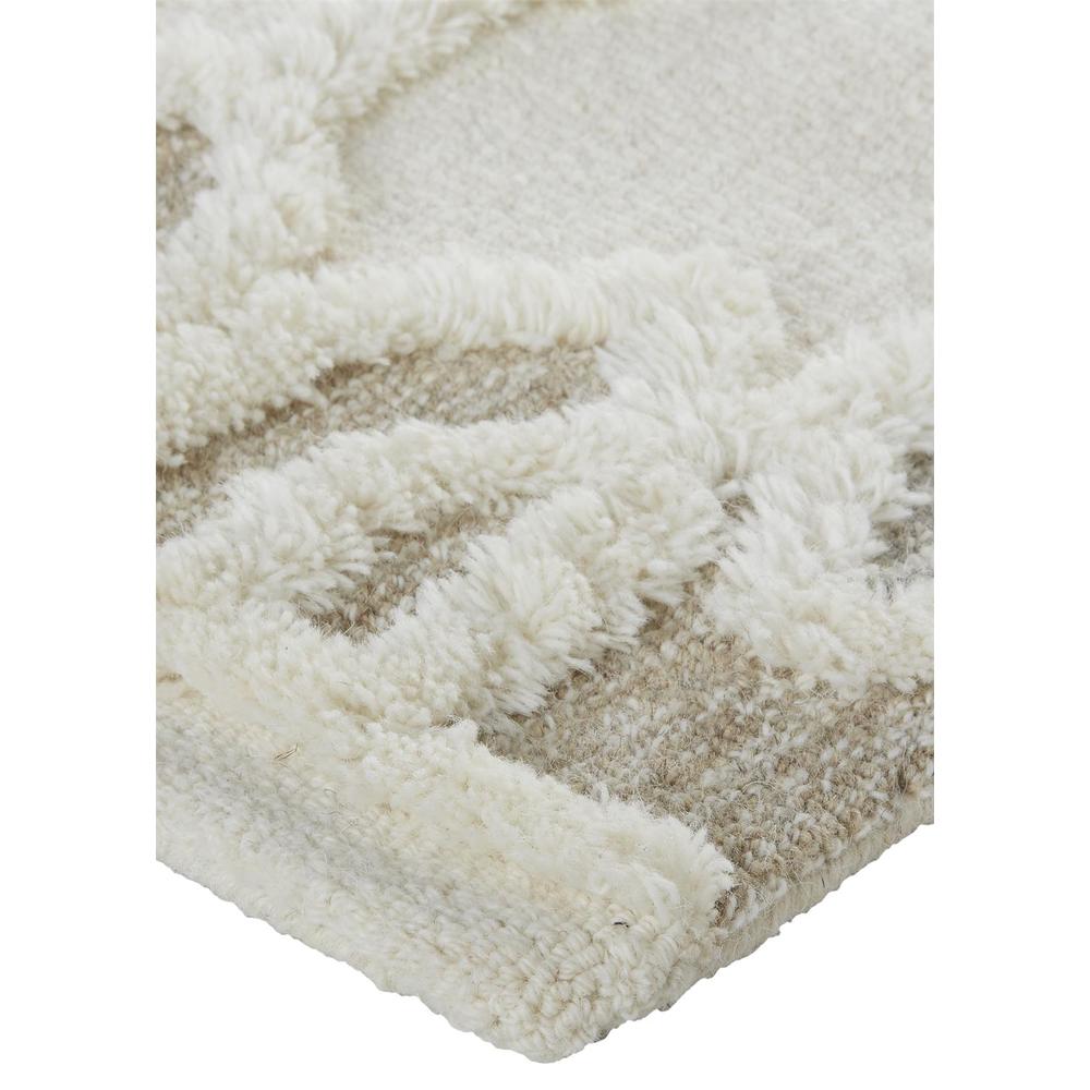 Anica Moroccan Wool Rug w/Ornamental Diamonds, Ivory/Tan, 2ft x 3ft Accent Rug, ANC8011FIVY000P00