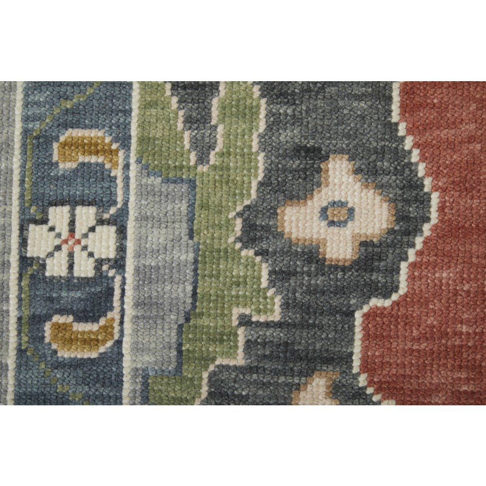 Karina Transitional Floral & Botanical, Red/Gray/Ivory, 9'-6" x 13'-6" Area Rug