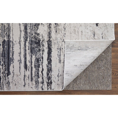 Prasad Modern Abstract, Ivory/Gray/Taupe, 1'-8" x 2'-10" Accent Rug