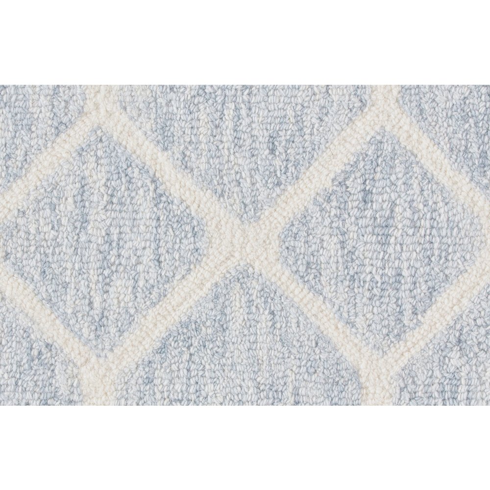 Belfort Transitional Trellis & Lattice, Blue/Ivory, 10' x 14' Area Rug