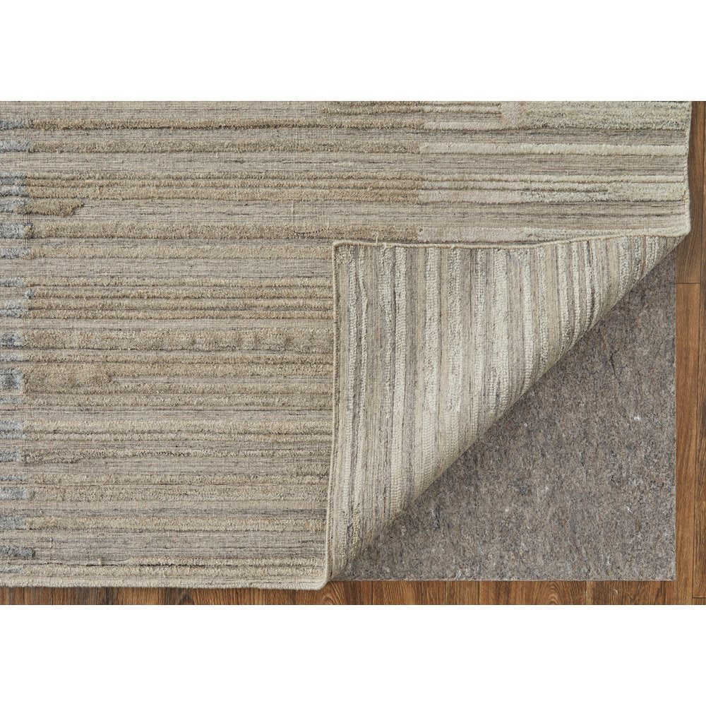 Elias Modern Abstract, Brown/Blue/Tan, 2' x 3' Accent Rug