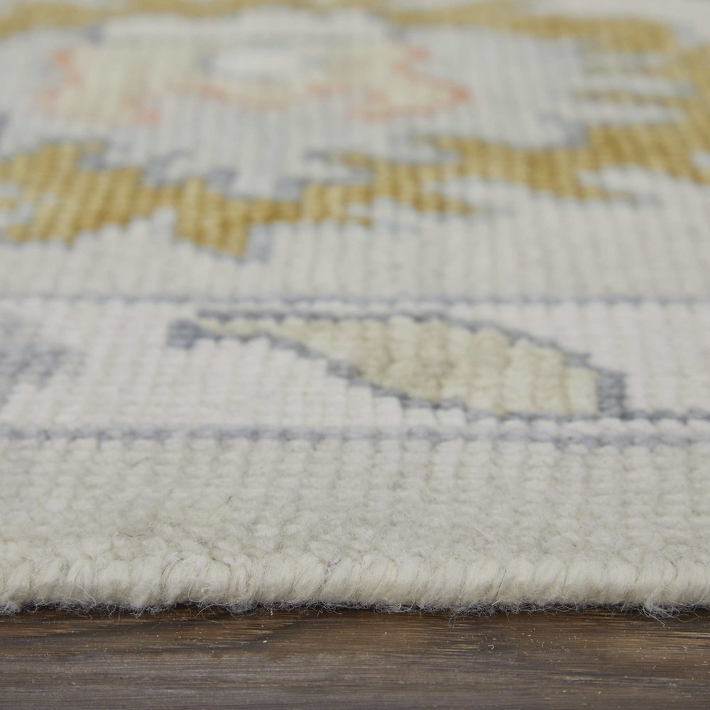Karina Transitional Floral & Botanical, Ivory/Gold/Green, 2' x 3' Accent Rug