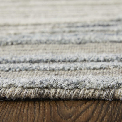 Elias Modern Abstract, Brown/Blue/Tan, 2' x 3' Accent Rug