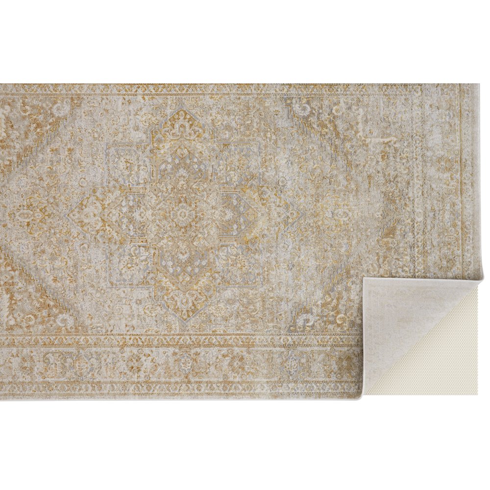 Aura Modern Oriental, Ivory/Gold, 8' x 10' Area Rug