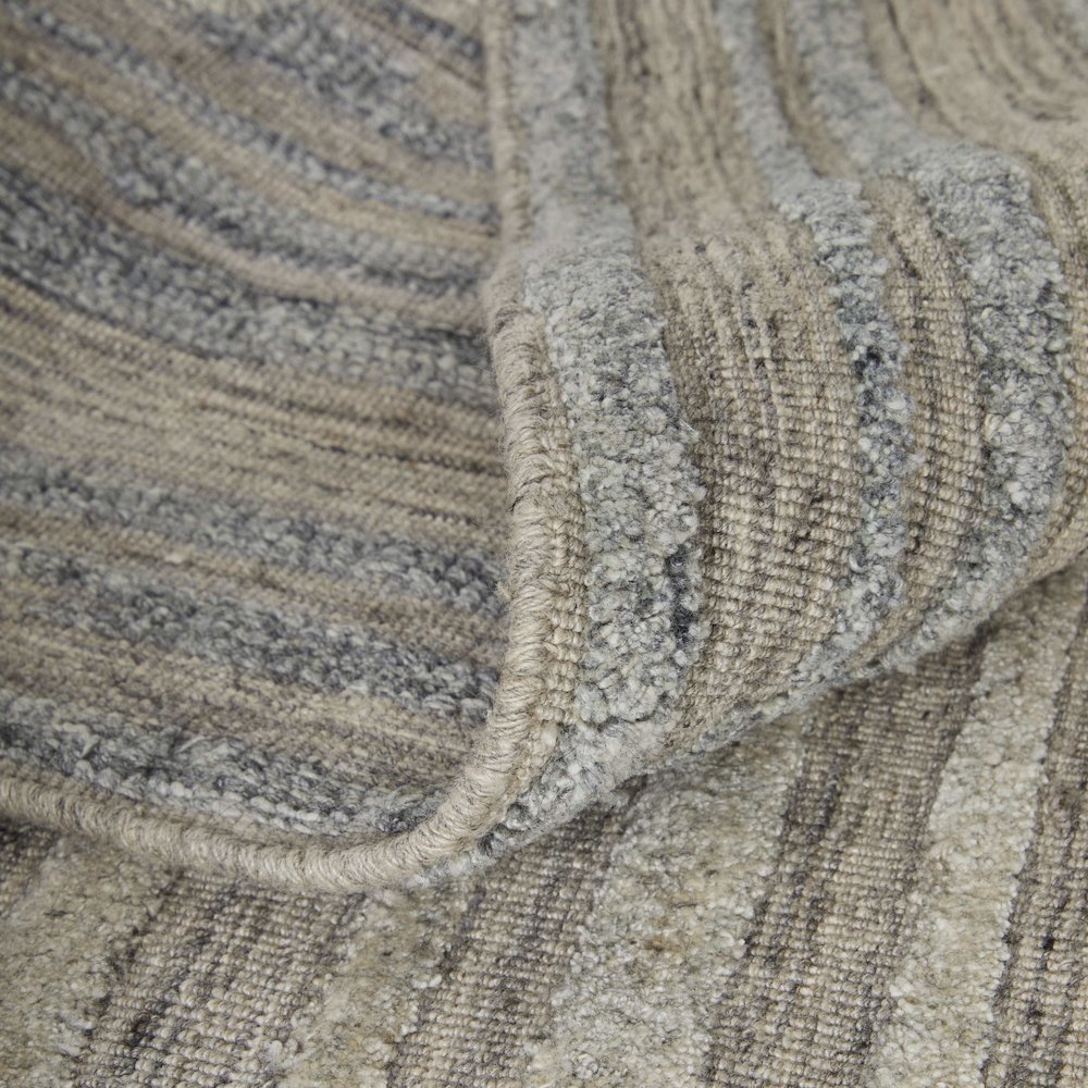 Elias Modern Abstract, Brown/Blue/Tan, 2' x 3' Accent Rug