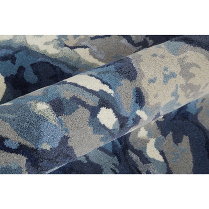 Dafney Transitional Floral & Botanical, Blue, 8' x 10' Area Rug