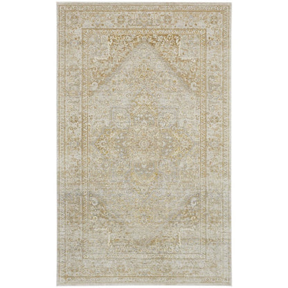 Aura Modern Oriental, Ivory/Gold, 8' x 10' Area Rug