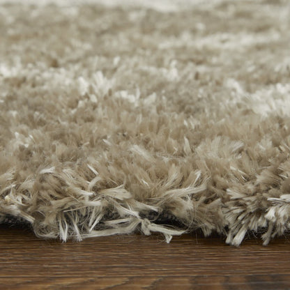 Blunham Lustrous Shimmering Shag Rug, Goloden Bronze, 5ft x 8ft Area Rug, 7494116FTPE000E10
