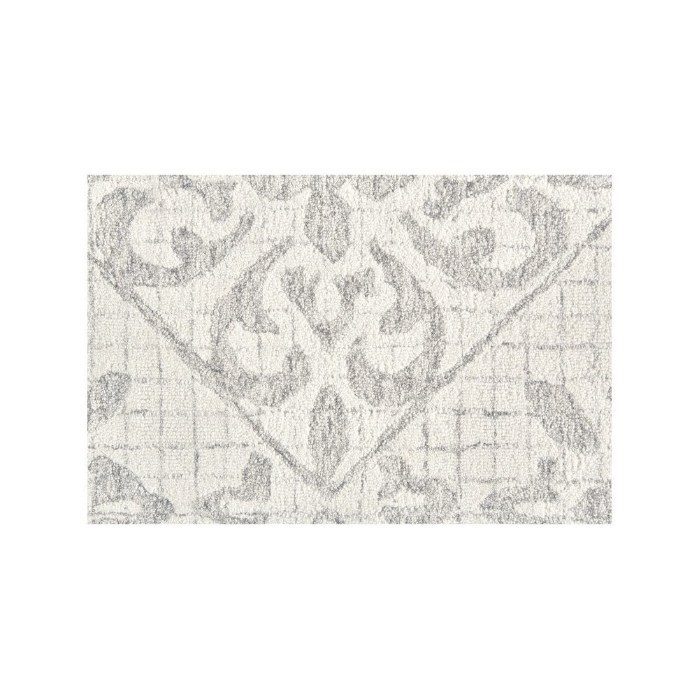 Rhett Geometric Lattice Print Rug, Ivory/Wolf Gray, 8ft x 10ft Area Rug, 868I8073IVYGRYF00