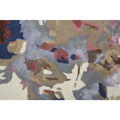 Dafney Transitional Floral & Botanical, Blue/Pink/Gray, 2' x 3' Accent Rug