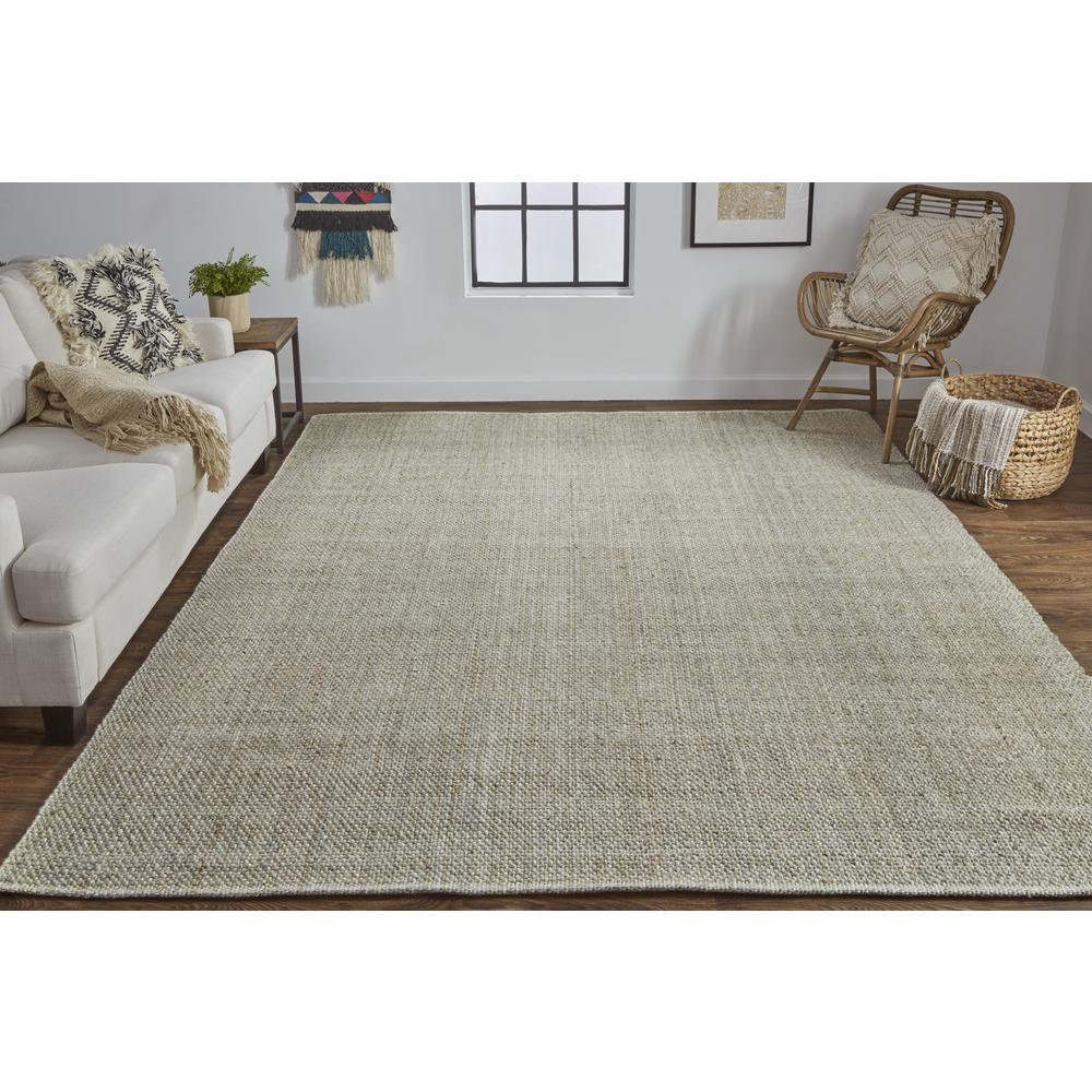 Naples Space Dyed In/Outdoor Flatweave, Olive/Sage Green, 8ft x 10ft Area Rug, NAP0751FGRN000F00